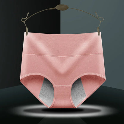 High Waist Cotton Menstrual Panties for Full Coverage and Leak Protection