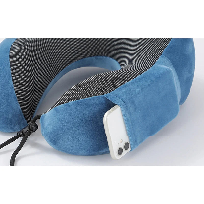 Memory Foam U-shaped Neck Pillow Soft Travel Pillow Massage Neck Pillow Sleep Plane Car Cervical Spine Pillow Bedding Nap San Remo Shops