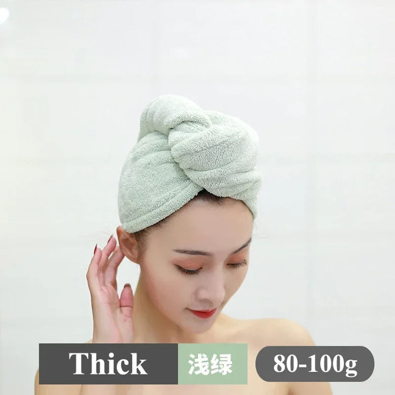 Women Magic Microfiberrapid Drying Hair Towel Cap Hat Towel Bathroom Bath Wrap Hat Quick Cap Turban Dry Toallas Bath Shower San Remo Shops