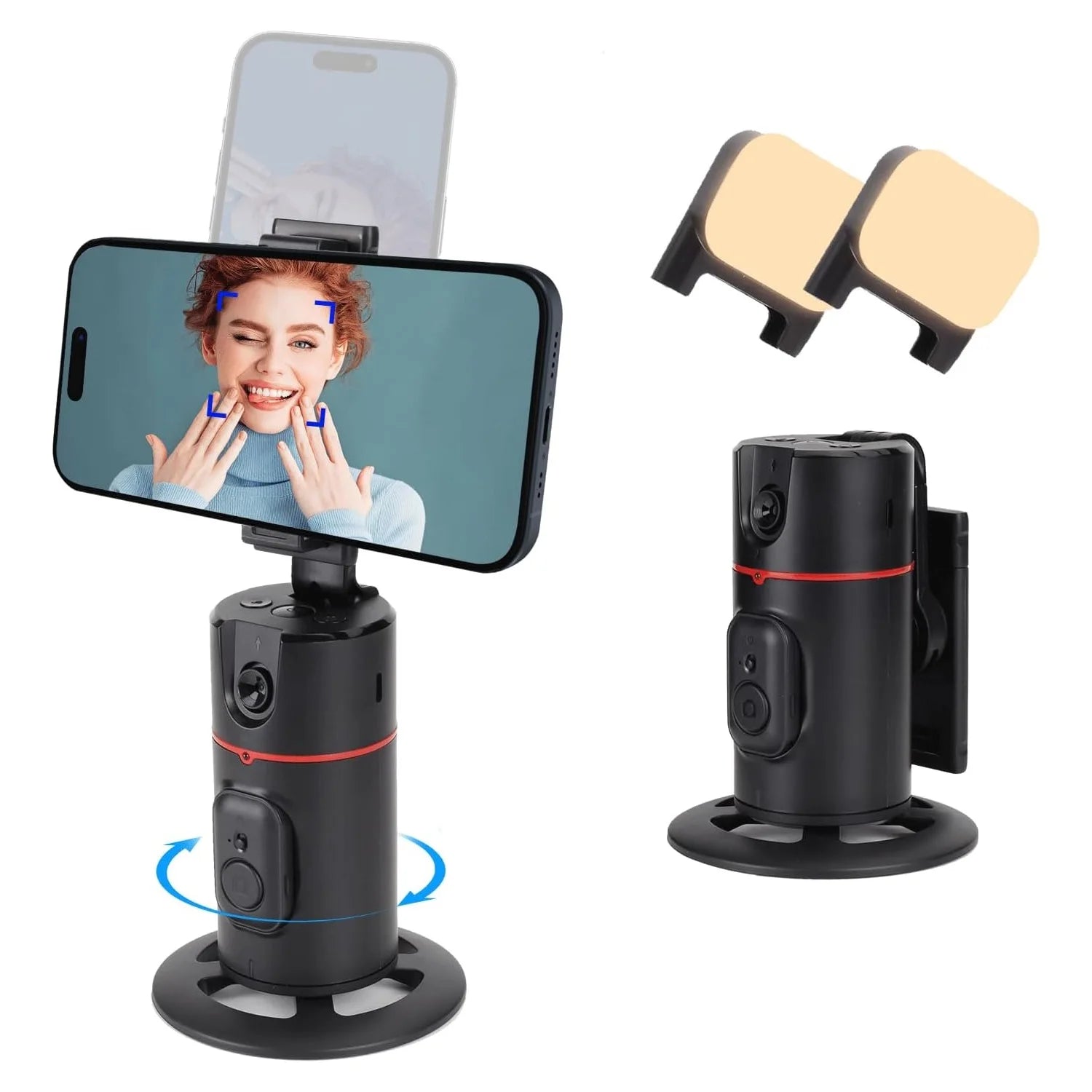 Smart Shooting Gimbal Selfie Stick 360° Rotation Auto Face Tracking Phone Holder Stand For Vlog Video Mobile iPhone Smartphone San Remo Shops