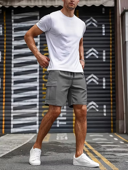 Waist Sports Male Outfit Shorts