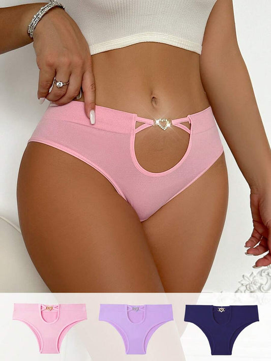 3pcs Women Bikini Panties