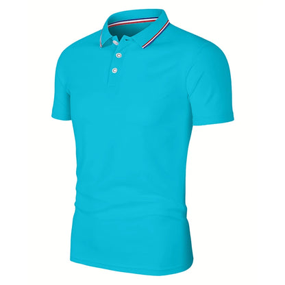 Polo Shirt Solid Color  Short Sleeve