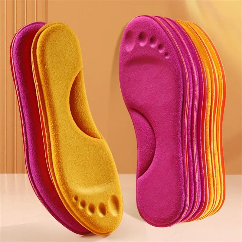 Self Heated Thermal Insoles for Feet Warm Memory Foam Arch Support Insoles for Women Winter Sports Shoes Self-heating Shoe Pads San Remo