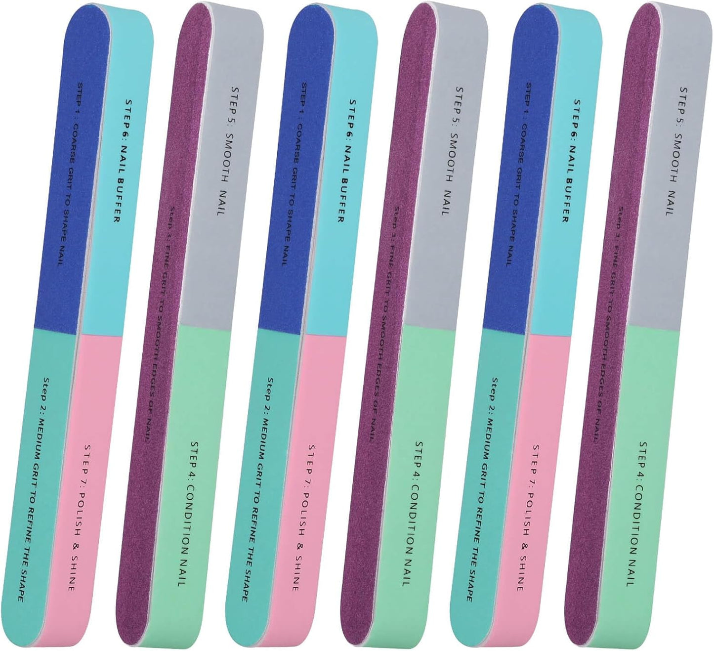 1/5Pcs Nail File Seven-Sided Polishing