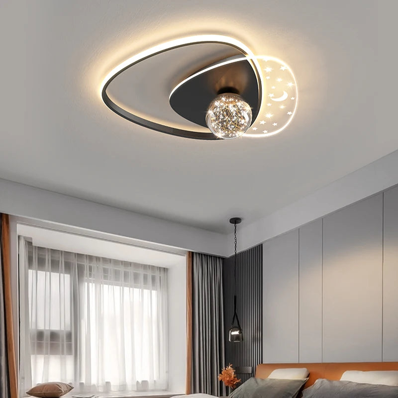 Nordic Bedroom LED Ceiling Lights Atmosphere Living Room LED Ceiling Lamp 2023 New Simple Master Bedroom Lighting Home Fixtures San Remo Shops