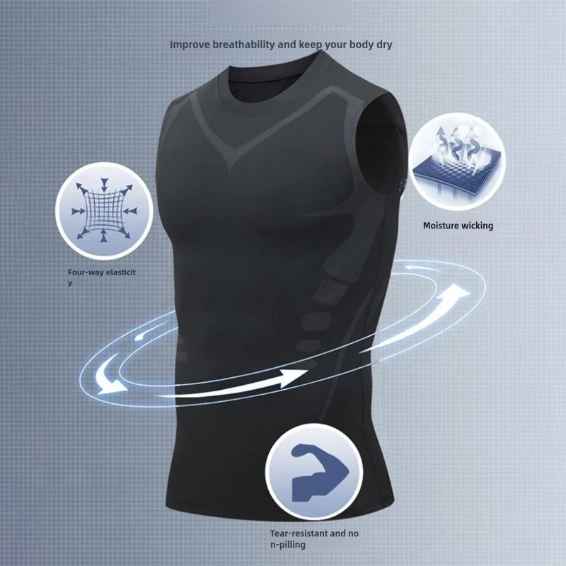 6 Pcs Mans Compression Tank Top
