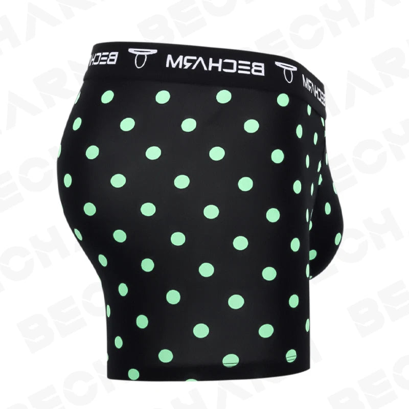 4pcs/Lot Men's Panties Male Underpants Man Pack Shorts Boxers Men Briefs Set Printing Boxershorts Large Size  Green  Black  Blue San Remo