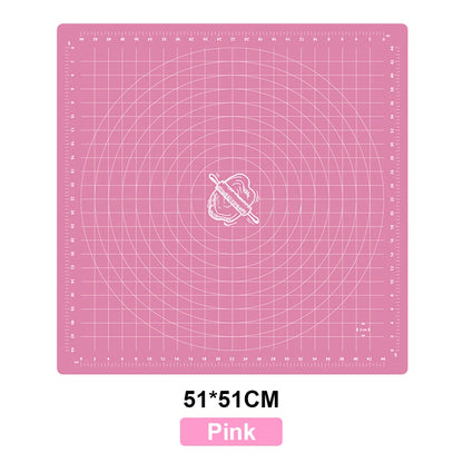 Tapete de silicona para amasar masa, tapete de silicona para hornear, pizza, pasteles, masa, repostería, cocina, parrilla, utensilios para hornear, tapete de mesa, hoja de almohadilla