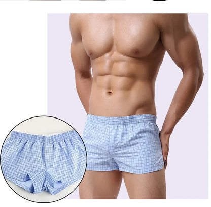 Men's Cotton boxer shorts Plaid