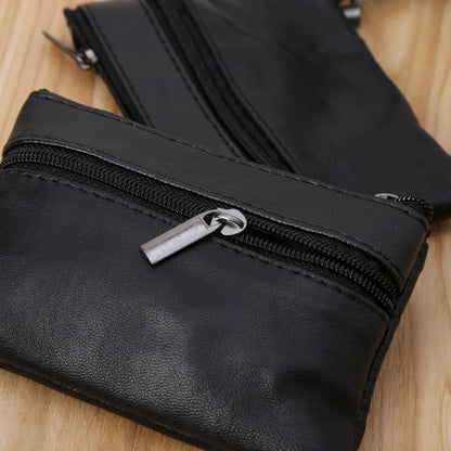 E74B Vintage Leather Men's  Purses Coin Purse Cash Change Wallet for Key Holder Money Pouch Gift for Women