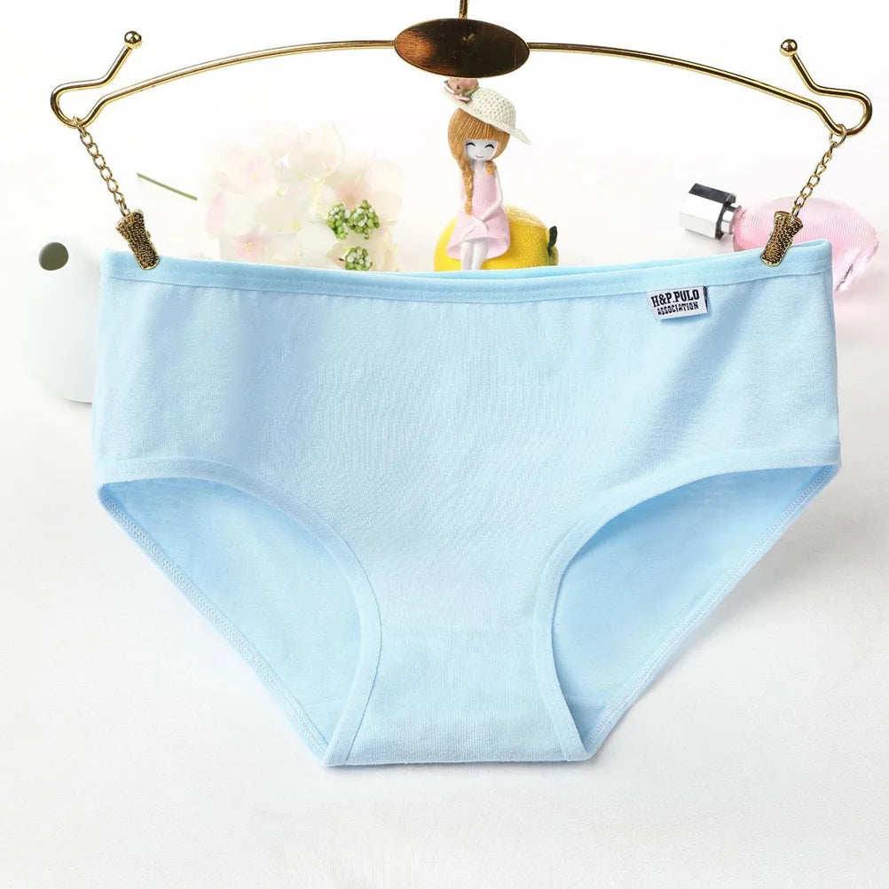 5 Pcs Middle Waist Panties Lingeries Cotton Underpants San Remo Shops