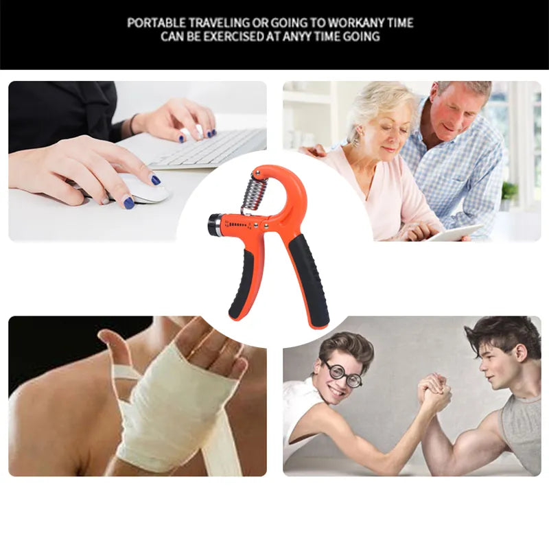 R-Shaped Spring Grip Professional Wrist Strength Arm Muscle Finger Rehabilitation Training Exercise Fitness San Remo