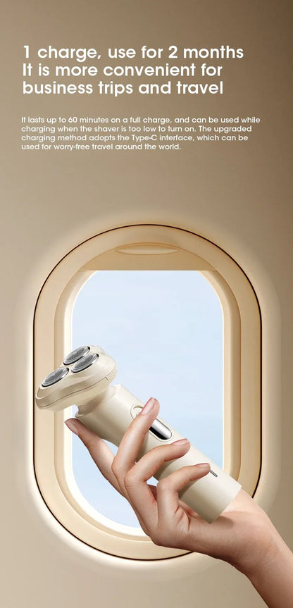 Electric Shaver for Men Facial Care Facial Care Beard Cleaning Multifunctional Washable Rechargeable Family Travel Outdoor