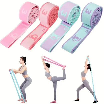 Yoga Stretching Belt - Elastic Resistance Band for Pilates