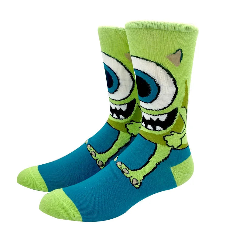 2023 New Arrival Anime Simpson Women Men Long Socks Men‘s Knee-High Cosplay Calf Sock Adult Personality Hip Hop Christmas Socks