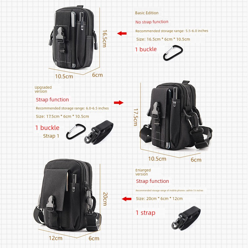 Waist Bag Multifunctional Crossbody Vertical Middle-Aged and Elderly Belt