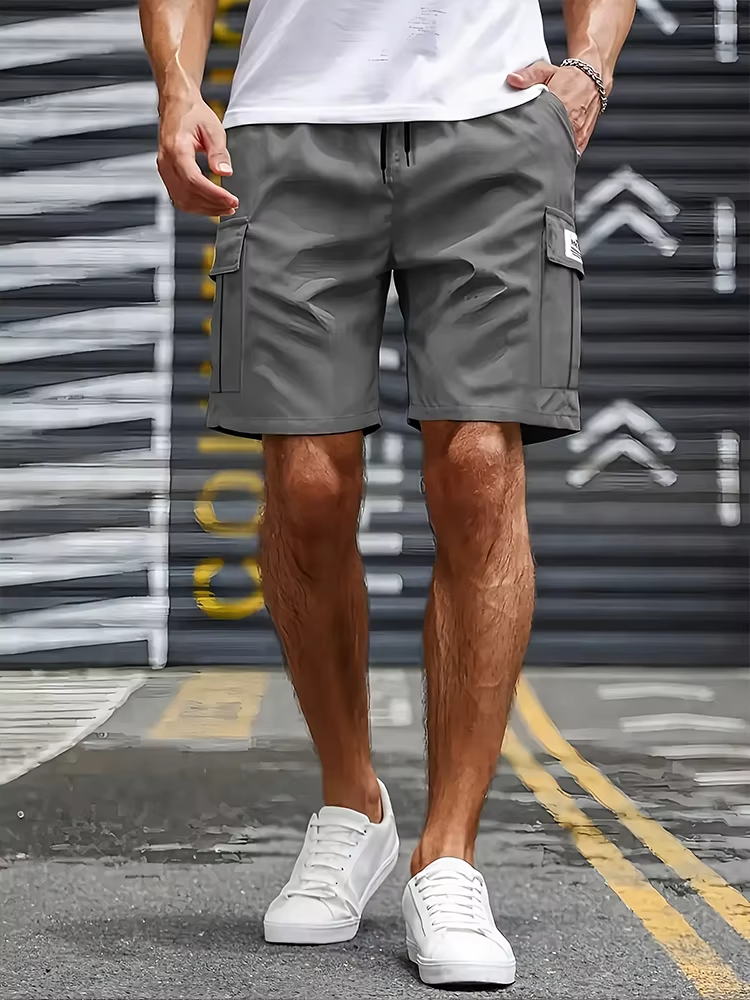 Waist Sports Male Outfit Shorts