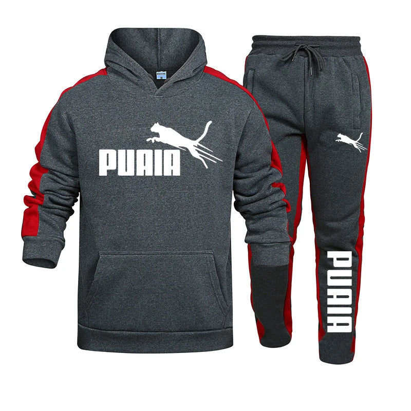2 Pcs Set Jogging Hoodies Suit