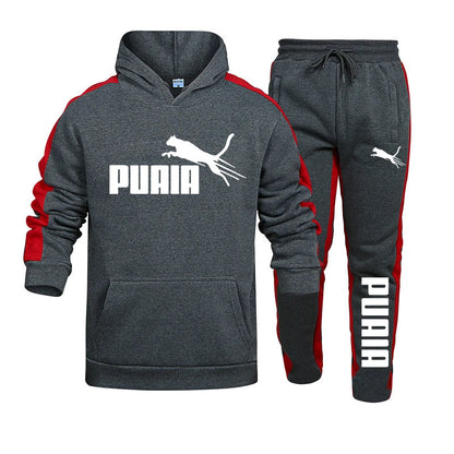 2 Pcs Set Jogging Hoodies Suit