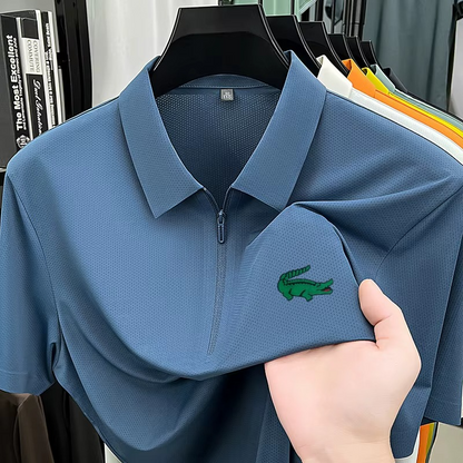 Polo Shirt Seamless Half Zipper