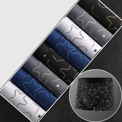 4/8 piezas de calzoncillos tipo bóxer para hombre, estampados convexos en forma de U, cómodos pantalones cortos a la moda para hombre, ropa interior sólida y transpirable, 45-100 kg