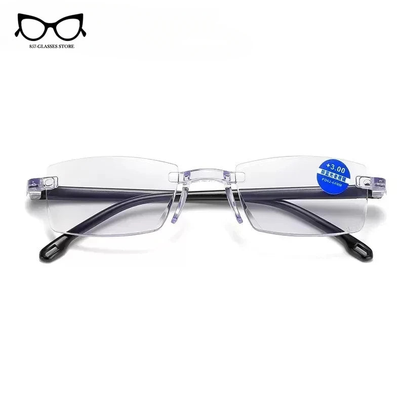 New Ultra Clear Lenses Anti-blue Reading Glasses for Men and Women HD Telephoto Glasses Fashion Smart Zoom Reading Glasses San Remo