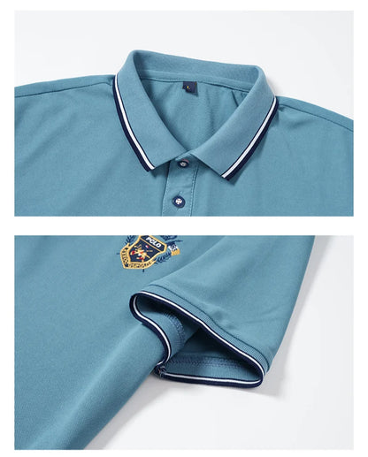 Polo Shirts Short Sleeve Top Casual Lapel Breathable Lightweight