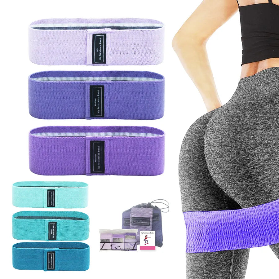 Fabric Resistance Elastic Booty Bands Squat glute workout Non-slip trainer thick band Stretch Fitness Strips Loops Yoga Equipmet San Remo Shops