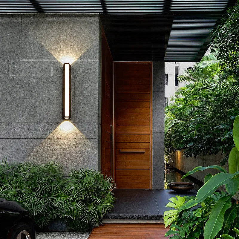 Modern Waterproof Outdoor Long Strip LED Wall Lamp IP65 Aluminum Wall Light Garden Porch Sconce Light Home Fixtures Luminaire San Remo Shops