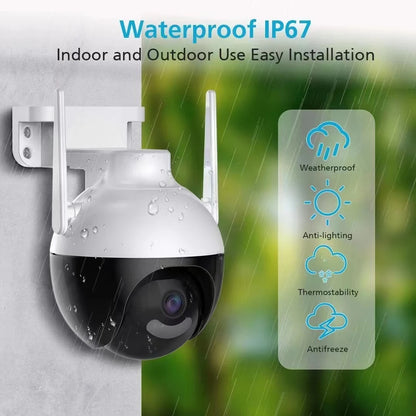 4MP ICSEE APP  Wireless PTZ Shine Light Alarm  IP Dome Camera AI Humanoid Motion Detection Auto Tracking Intercom Baby Monitor San Remo Shops