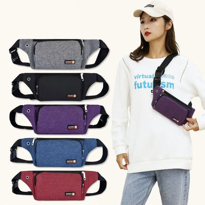 Fashion Waist Bag Shoulder Crossbody Bag Oxford Packs Casual Chest Bags Women Man Belt Pouch Travel Hip Bag Sport Purses Pocket