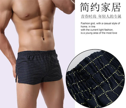 Men's Cotton boxer shorts Plaid