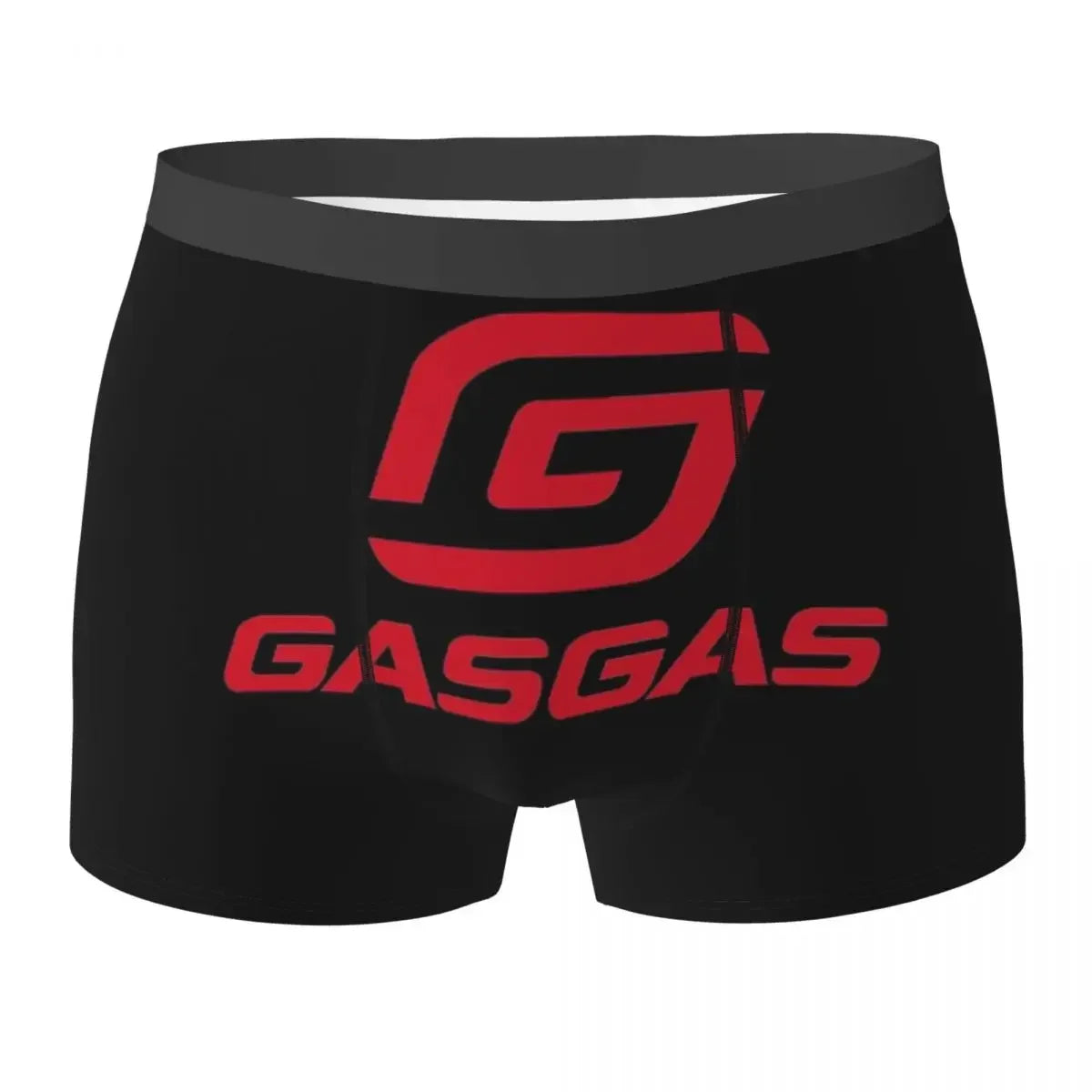 Boxer Underpants Shorts Gasgas Plaid Logo Panties Male Ventilate Underwear For Homme Man Boyfriend Gift