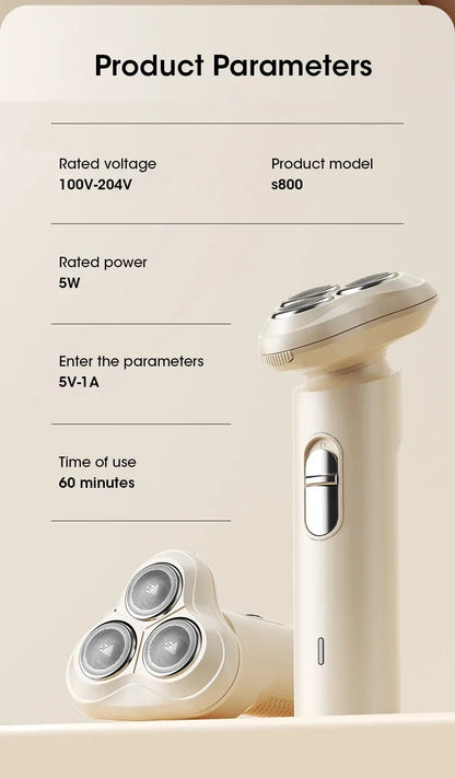 Electric Shaver for Men Facial Care Facial Care Beard Cleaning Multifunctional Washable Rechargeable Family Travel Outdoor