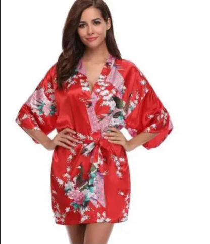 Satin Robe Bathrobe Silk sleepwear