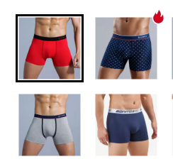 4-Pack Men's Cotton Boxer Shorts