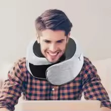 Memory foam neck pillow