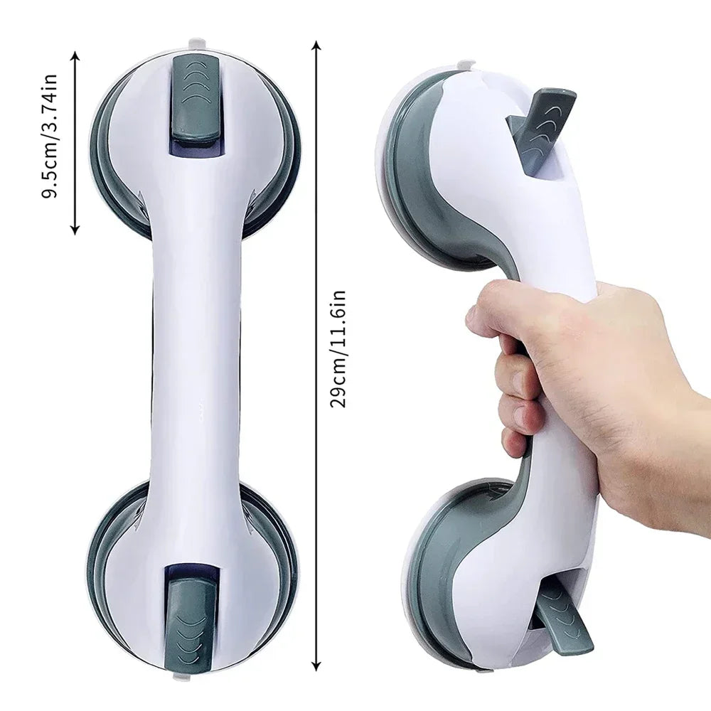 Shower safety handle double lock safety vacuum disc type anti-slip grip suitable for bathroom wall bathtub bathroom tile glass San Remo Shops