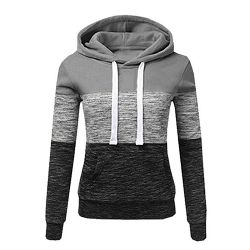 Women's Tricolor Sweatshirt Pullovers Woman Clothing Graphic Sweatshirts New Hoodies and Sweatshirts Hooded Shirt Hoody Clothes