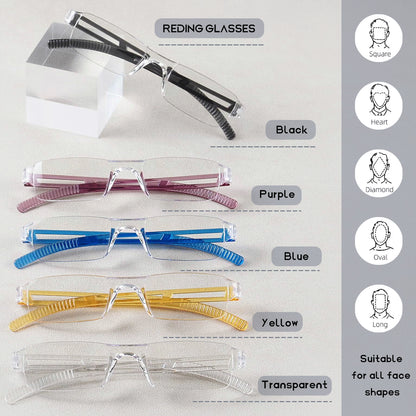 Integrated Reading Glasses, Clear Lenses