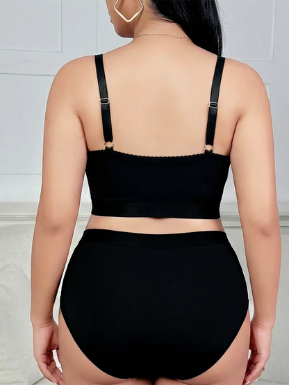 Plus Size Minimizer Lingerie Set