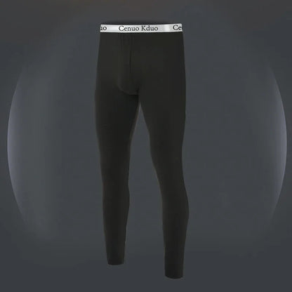 2024 New Men's Tight Sports Pants Slim Pants Autumn And Winter Thermal Pants Plush High Stretch Quick Drying Compression Pants