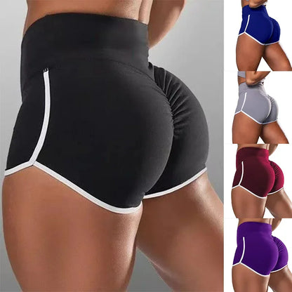 High-Waisted Fitness Exercise Running Yoga Shorts Tight Lifting Hip