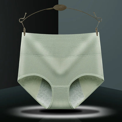 High Waist Cotton Menstrual Panties for Full Coverage and Leak Protection