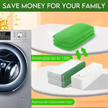 4 Pcs Reusable Ultra-fine Fiber Mop Pads