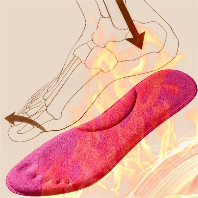 Self Heated Thermal Insoles for Feet Warm Memory Foam Arch Support Insoles for Women Winter Sports Shoes Self-heating Shoe Pads San Remo