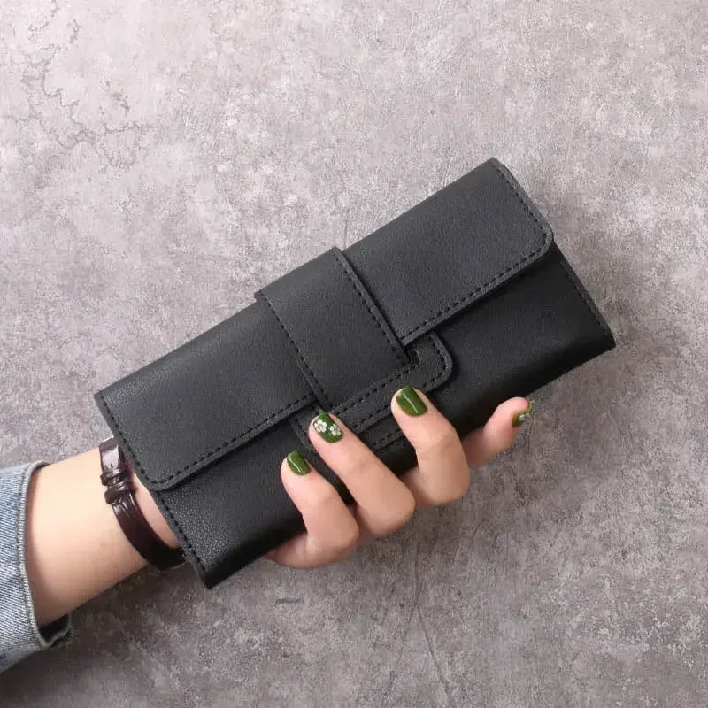 High Quality Women Wallet  Anti-theft Leather Wallets For Woman Long Zipper Large Ladies Clutch Bag Female Purse Card Holder