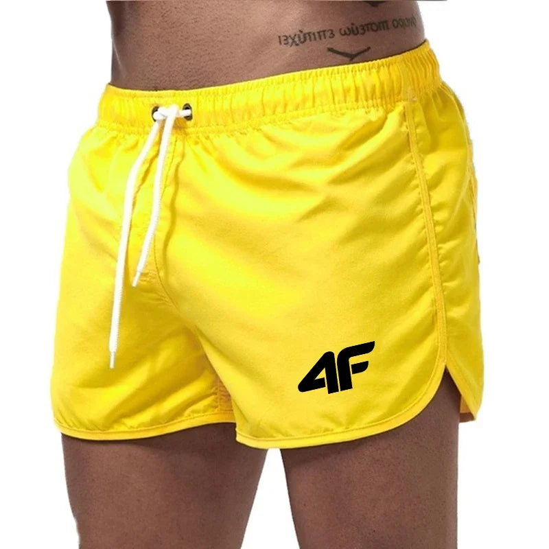 Men's Shorts  Beach Trunks Summer Swim Gym Pants Quick Drying Swimming  Ventilate Drawstring