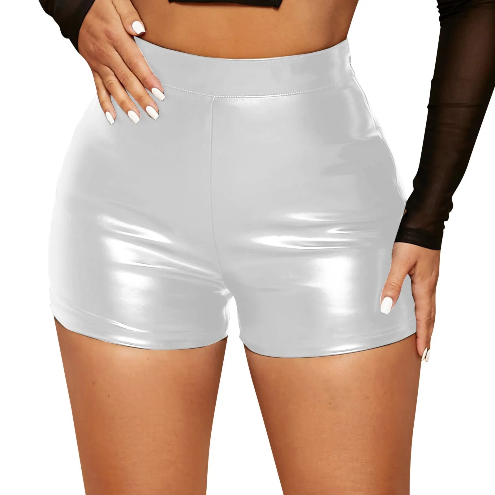 Women's Casual Drawstring Comfortable Fashion Leather Tight Sexy Leisure Outdoor Shorts Open Front Lingerie for Women Sexy San Remo Shops